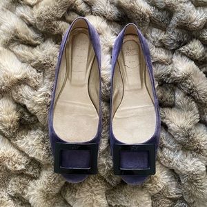 Roger Vivier Gommette Suede Ballet Flats